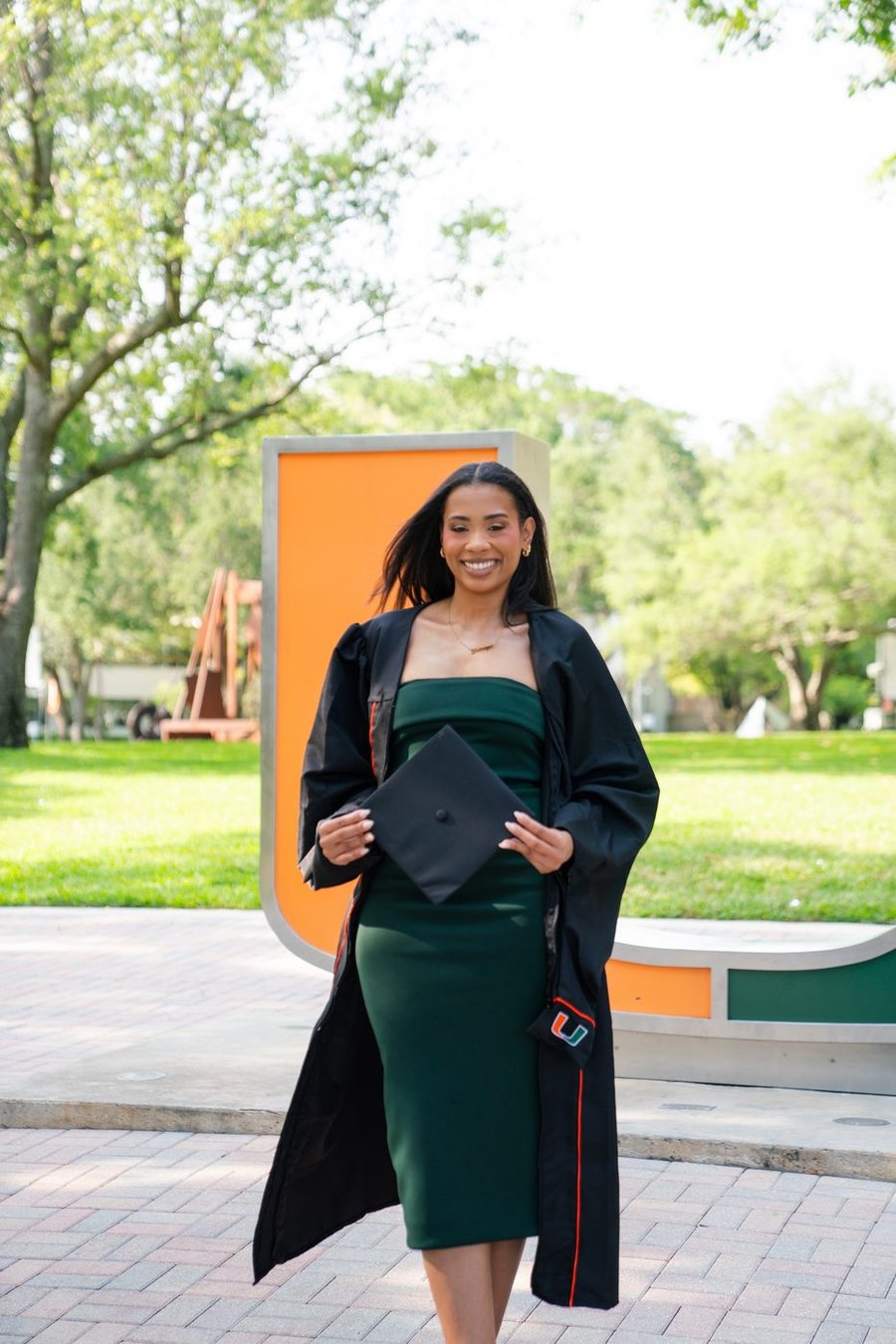 Kat Tinsley, MBA, at her MBA graduation, University of Miami